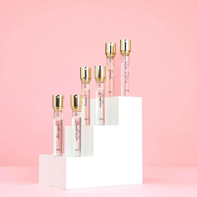 Wanderlust: Luxury 6-Piece Designer Inspired Fragrance Gift Set with Holder